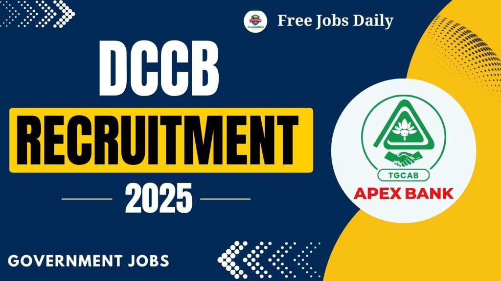 DCCB Recruitment 2025 – Staff Assistant Jobs – Government Jobs |Apply Now DCCB Recruitment 2025
