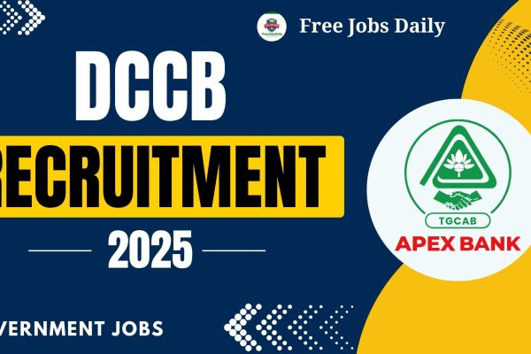 DCCB Recruitment 2025 – Staff Assistant Jobs – Government Jobs |Apply Now DCCB Recruitment 2025