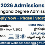 DOST 2026, Telangana Degree Admissions 2026, TS DOST Notification, Degree Online Services Telangana, DOST Registration 2026, DOST Apply Online, Telangana Degree Colleges Admission